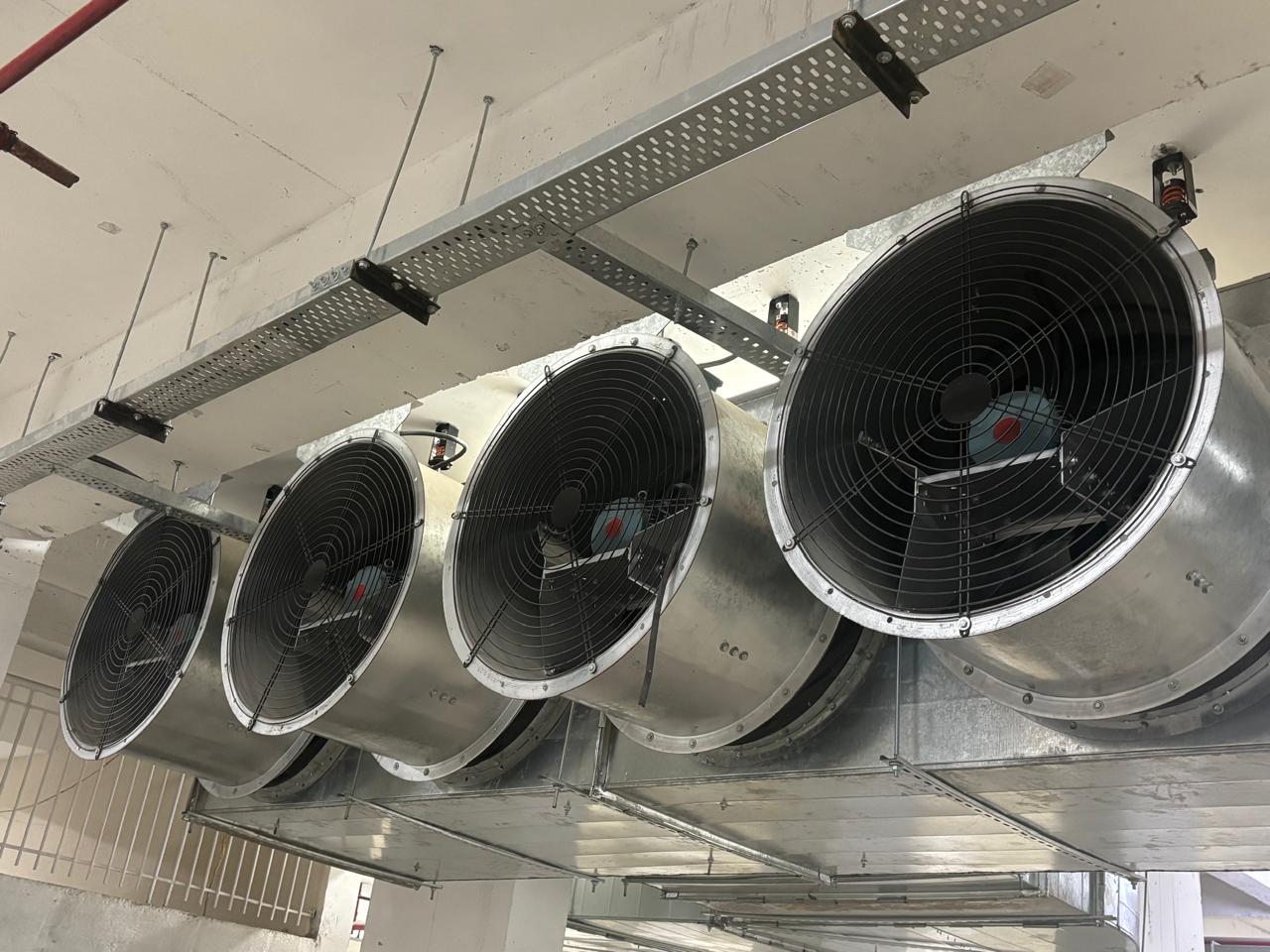 Car-parking ventilation & fan installation work by Cawnpore Engineering Services